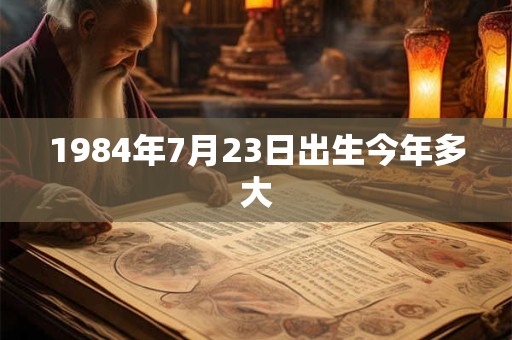 1984年7月23日出生今年多大