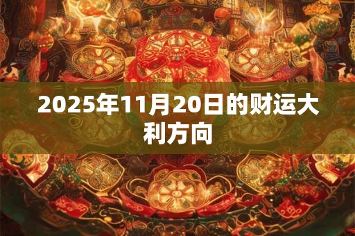 2026年11月20日的财运大利方向