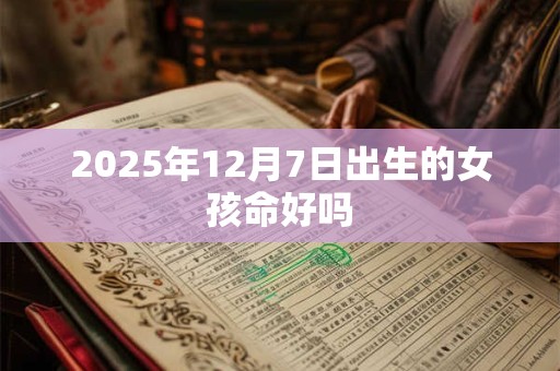 2025年12月7日出生的女孩命好吗