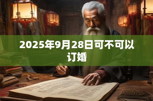 2025年9月28日可不可以订婚