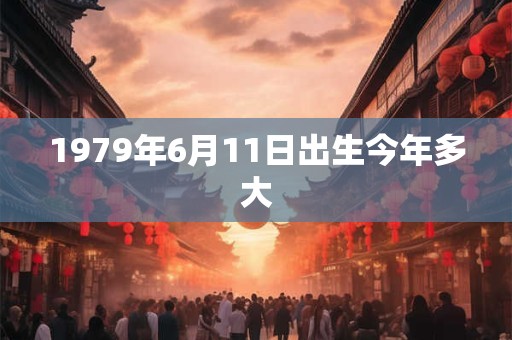 1979年6月11日出生今年多大