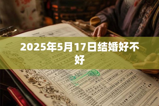 2025年5月17日结婚好不好