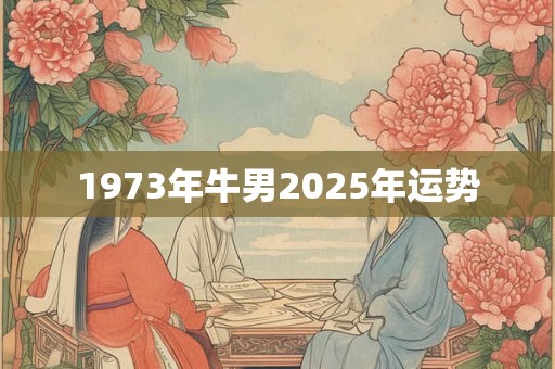 1973年牛男2025年运势 1973年牛男2025年运势