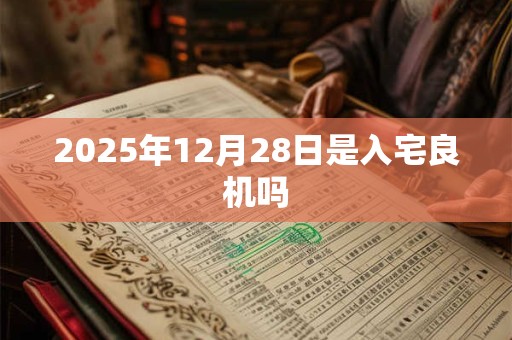 2025年12月28日是入宅良机吗