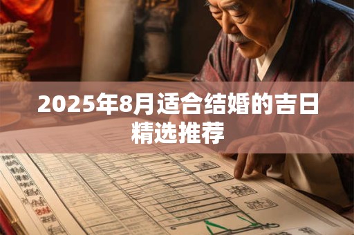 2025年8月适合结婚的吉日精选推荐