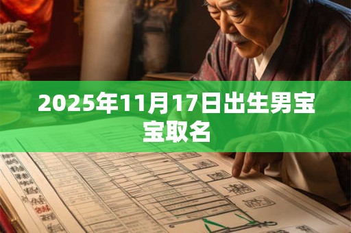 2025年11月17日出生男宝宝取名