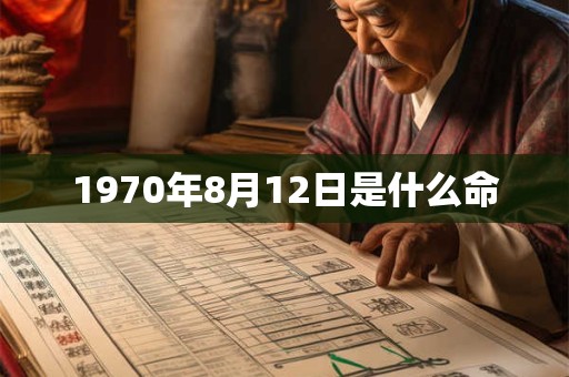 1970年8月12日是什么命