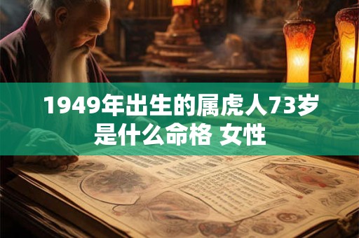 1949年出生的属虎人73岁是什么命格 女性