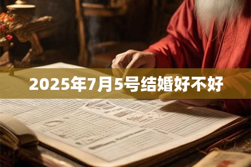 2025年7月5号结婚好不好