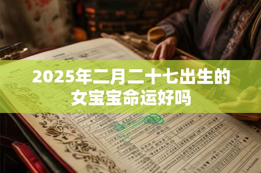 2025年二月二十七出生的女宝宝命运好吗