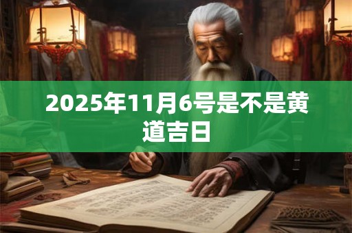 2025年11月6号是不是黄道吉日