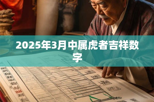 2025年3月中属虎者吉祥数字