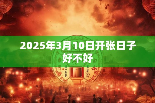 2025年3月10日开张日子好不好