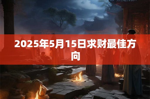 2025年5月15日求财最佳方向