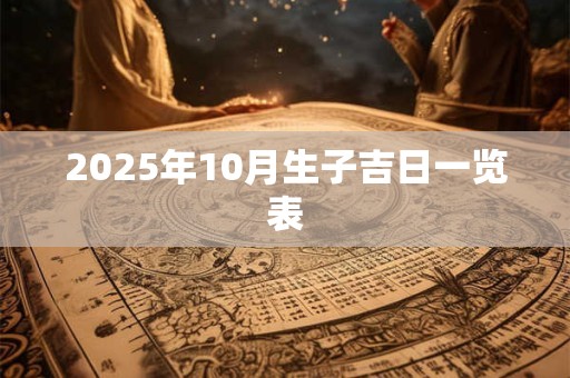 2025年10月生子吉日一览表