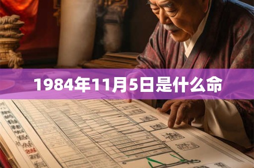 1984年11月5日是什么命