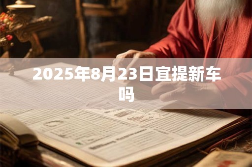 2025年8月23日宜提新车吗