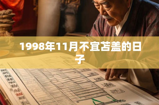 1998年11月不宜苫盖的日子