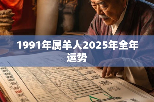 1991年属羊人2025年全年运势