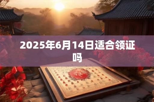 2025年6月14日适合领证吗