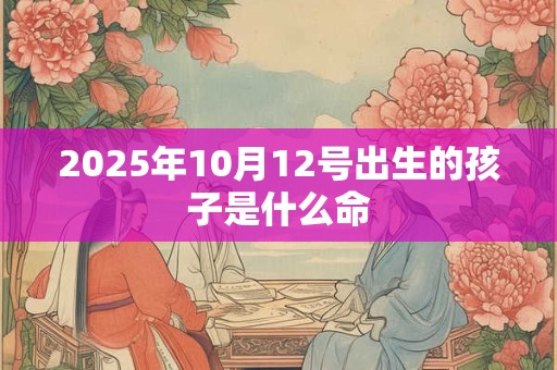 2025年10月12号出生的孩子是什么命