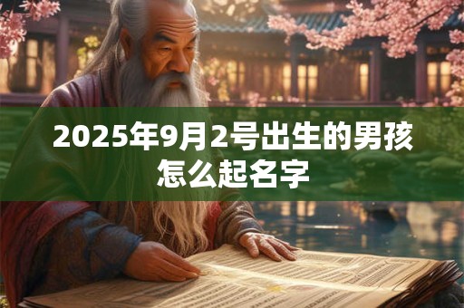 2025年9月2号出生的男孩怎么起名字