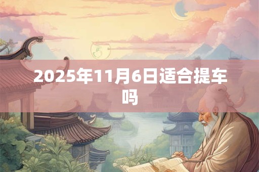 2025年11月6日适合提车吗