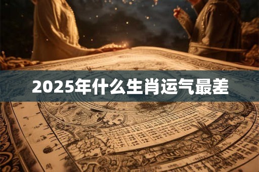 2025年什么生肖运气最差