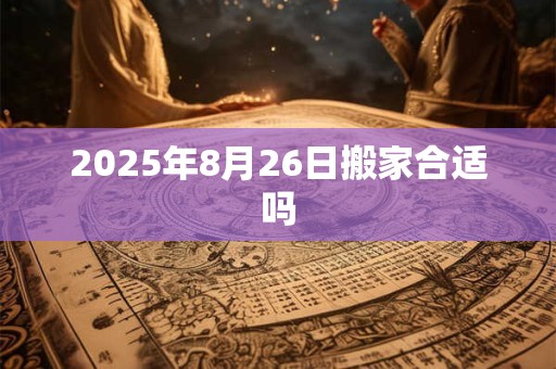 2025年8月26日搬家合适吗