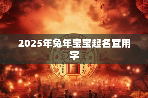 2025年兔年宝宝起名宜用字