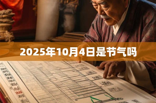 2025年10月4日是节气吗