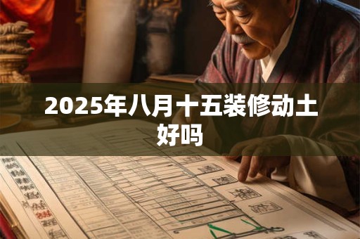 2026年八月十五装修动土好吗