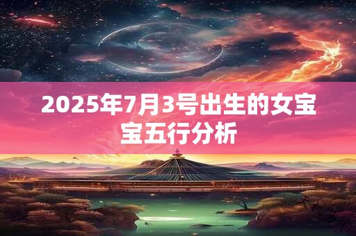 2025年7月3号出生的女宝宝五行分析