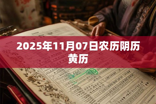 2025年11月07日农历阴历黄历