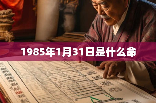 1985年1月31日是什么命