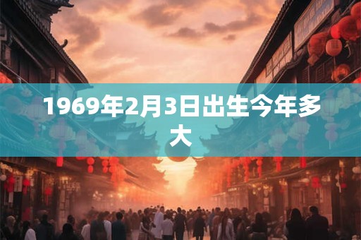 1969年2月3日出生今年多大