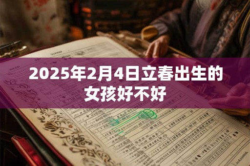 2025年2月4日立春出生的女孩好不好