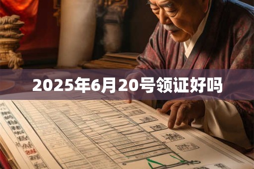 2025年6月20号领证好吗