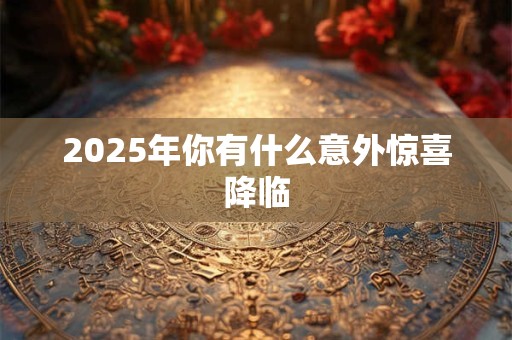 2025年你有什么意外惊喜降临