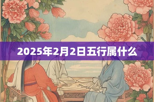 2025年2月2日五行属什么