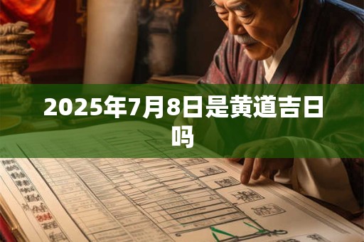 2025年7月8日是黄道吉日吗