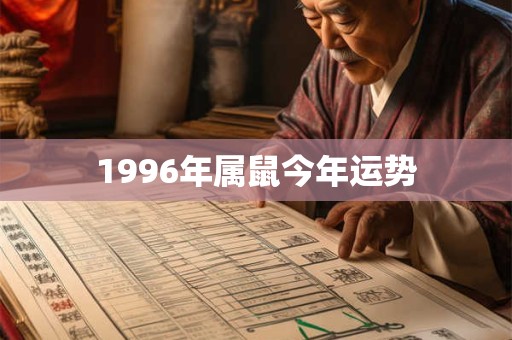 1996年属鼠今年运势