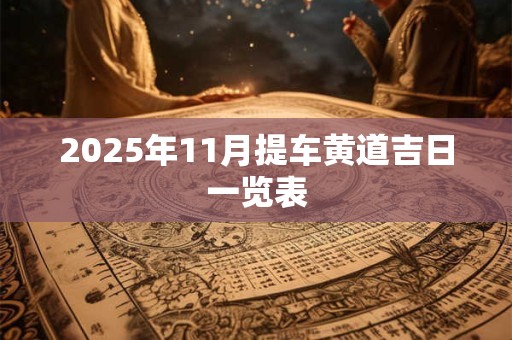 2025年11月提车黄道吉日一览表