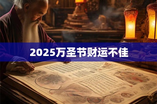 2025万圣节财运不佳