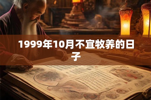 1999年10月不宜牧养的日子