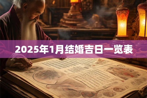 2025年1月结婚吉日一览表