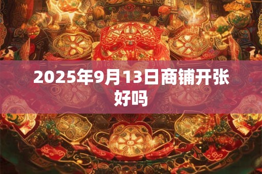 2025年9月13日商铺开张好吗