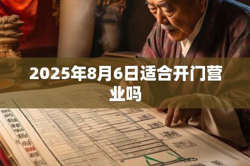2025年8月6日适合开门营业吗