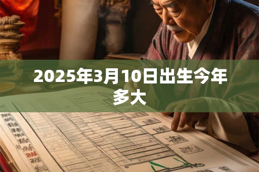 2026年3月10日出生今年多大