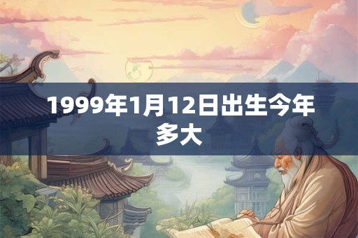 1999年1月12日出生今年多大